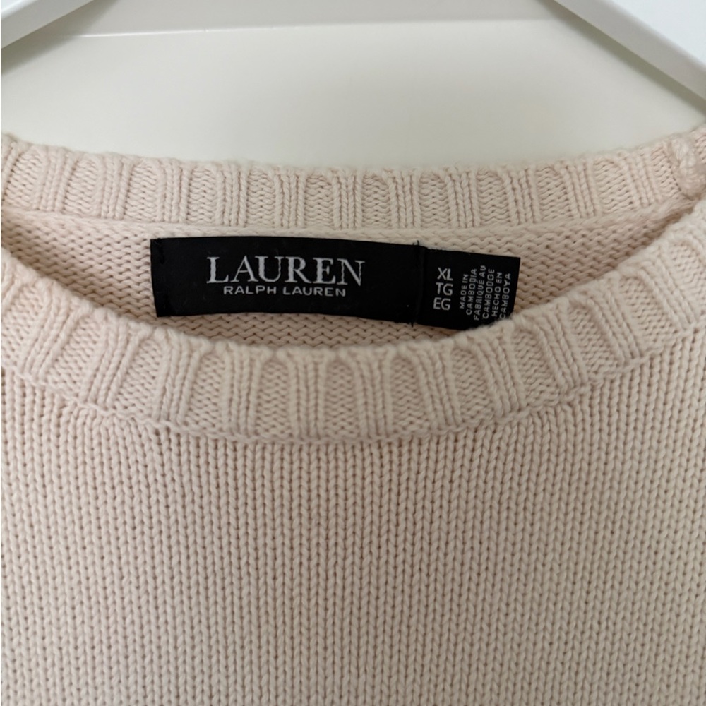 Ralph Lauren cream Intarsia-Knit Dachshund Cotton Sweater - Picture 3 of 5